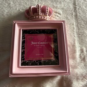JUICY COUTURE HOME LOVE JUICY HOME PINK CROWN PICTURE FRAME